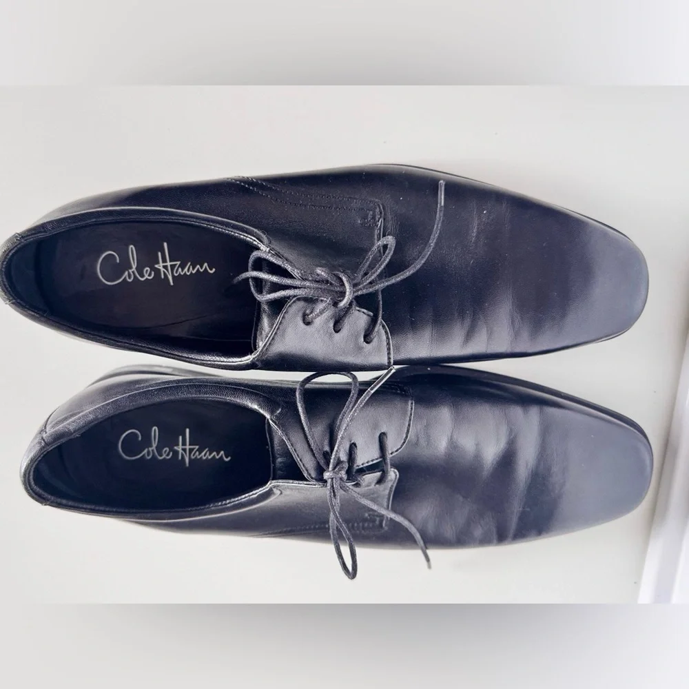 COLE HAAN Vellapais Men’s Gorman Oxford Black Leather Dress Shoes